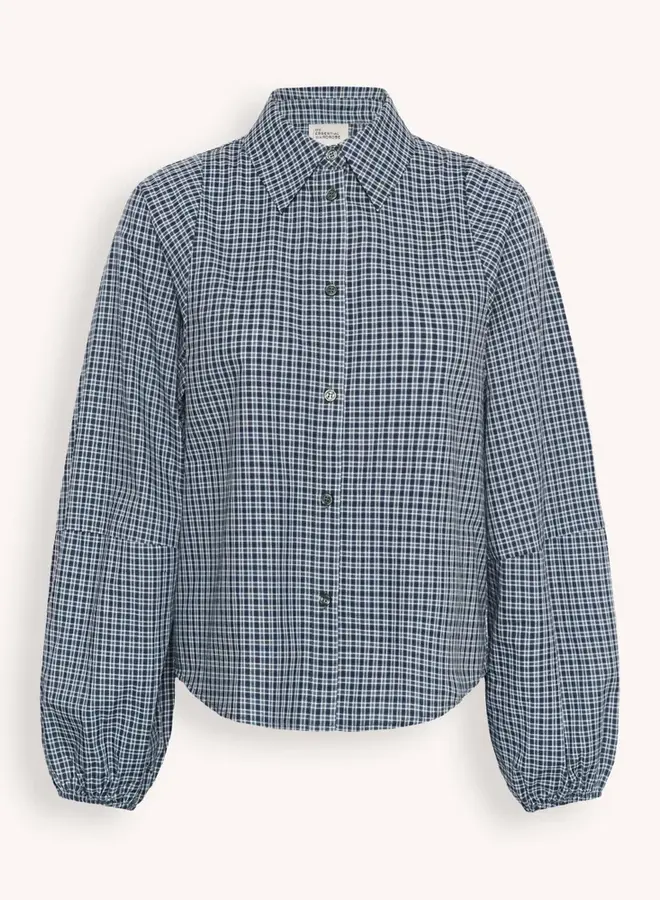 MEW ilse balloon sleeve shirt green