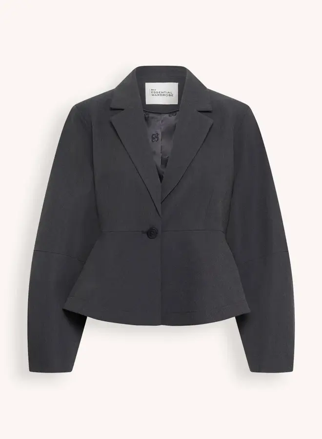 MEW evie shaped blazer dark grey