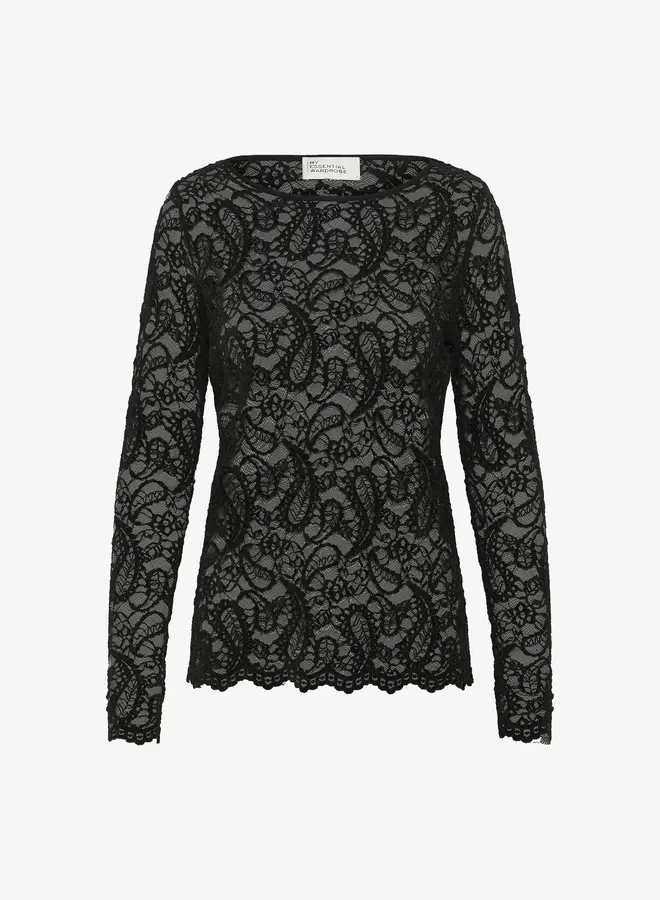 MEW salvia lace top black