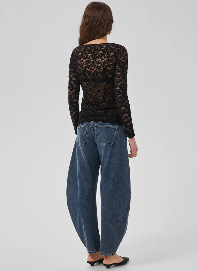 MEW salvia lace top black