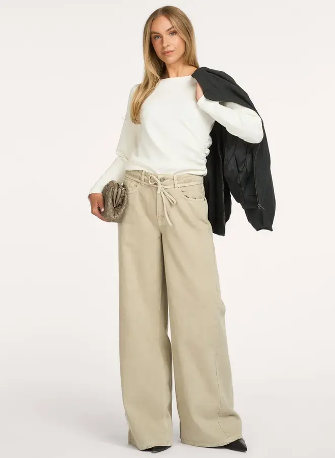 MEW karo mid wide jeans silver sage