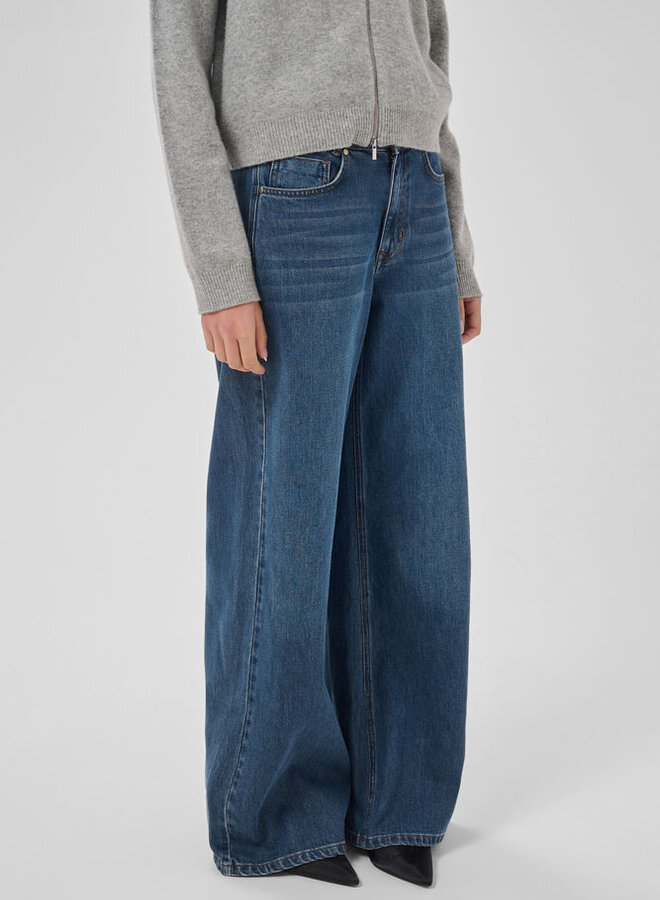 MEW nida 139 high wide jeans dark blue