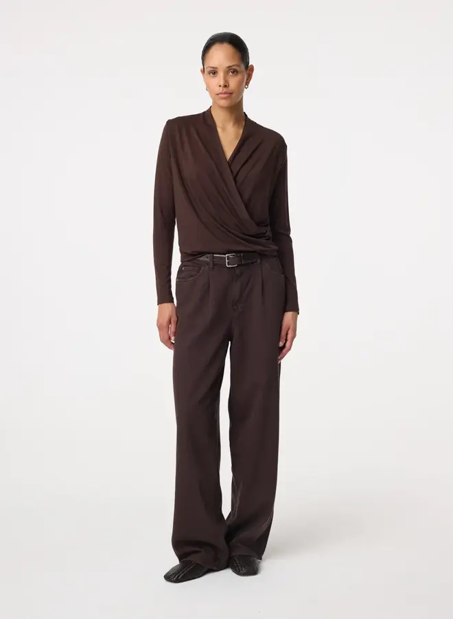 Knit-ted jetty top choco