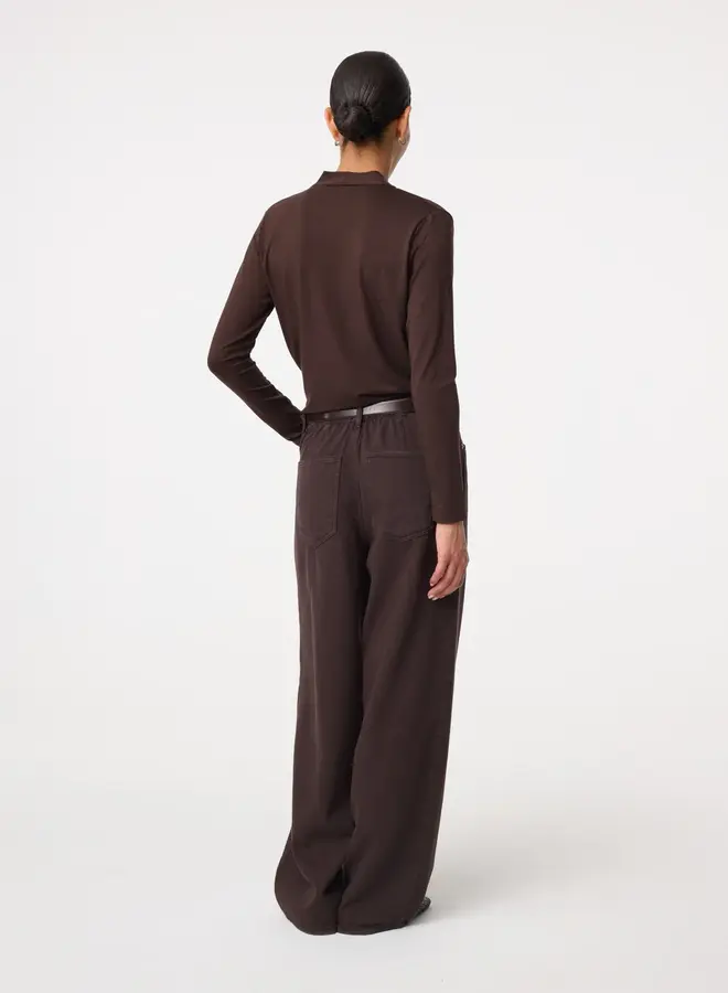 Knit-ted jetty top choco