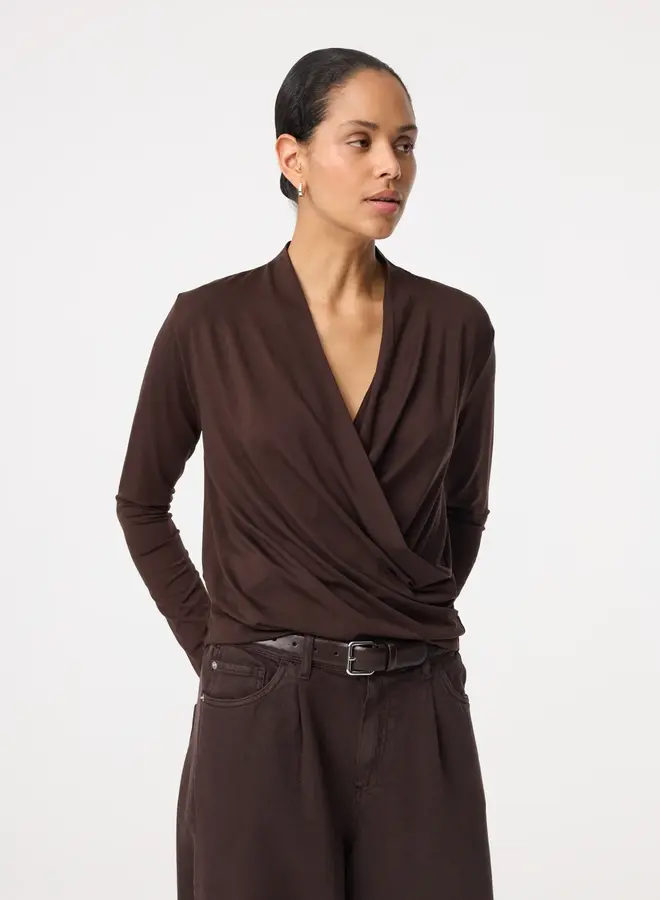 Knit-ted jetty top choco