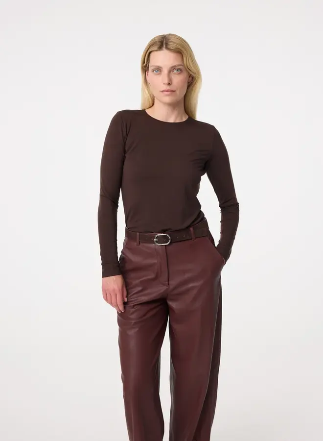 Knit-ted zoe top choco