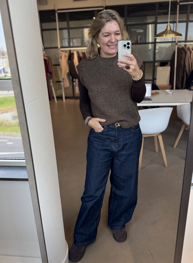 SF lulu sl knit vest dachshund
