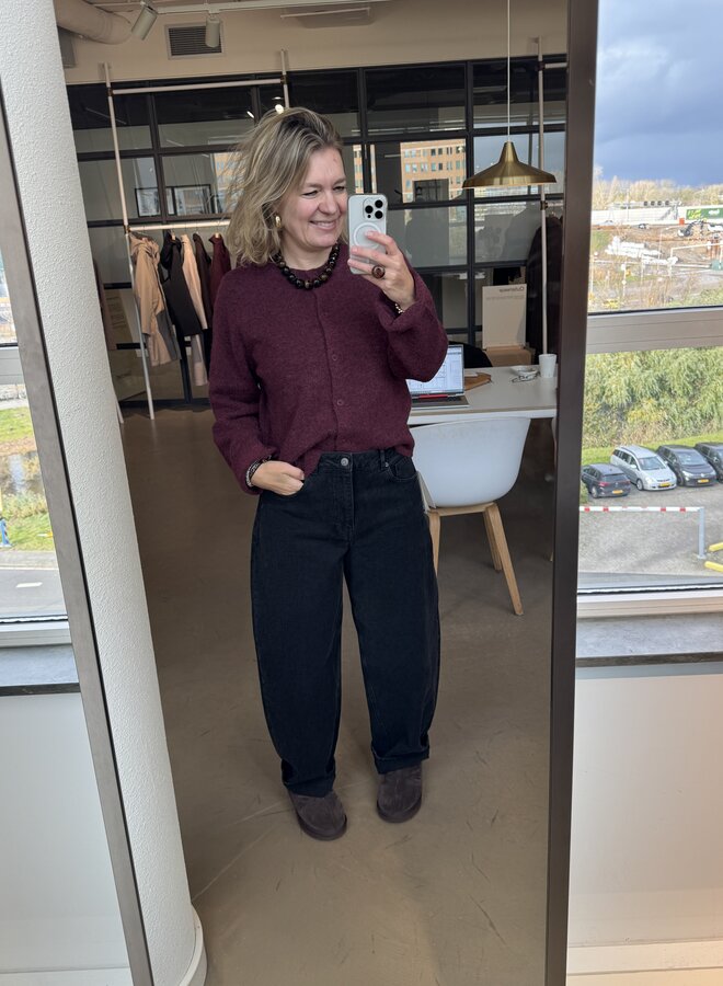 SF barrel bea-kori hw jeans black