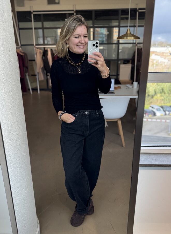SF barrel bea-kori hw jeans black