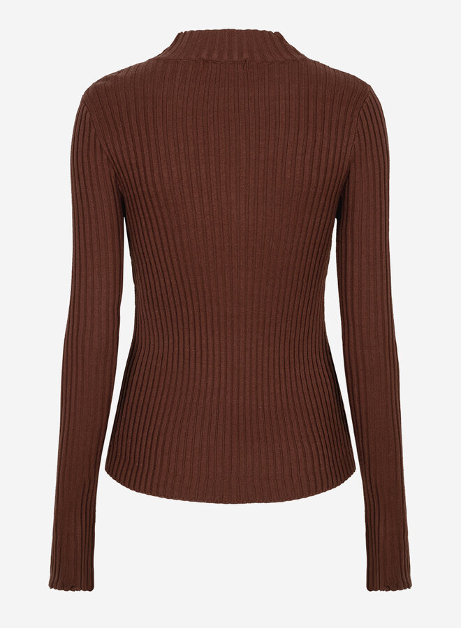Ibana kinzy lace top chestnut brown