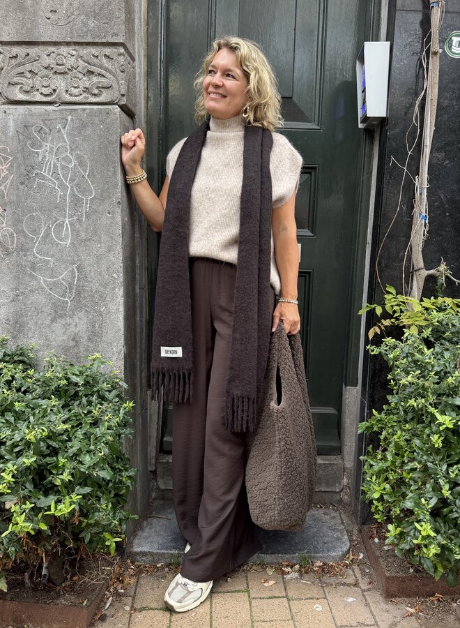 Drykorn elura sjaal brown