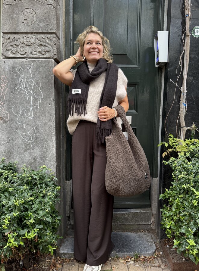 Drykorn elura sjaal brown