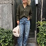 Second F. andrea cardigan black olive