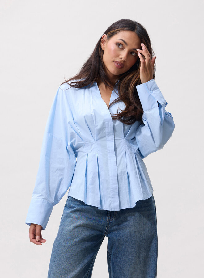 Catwalk Junkie blouse with waist pleats air