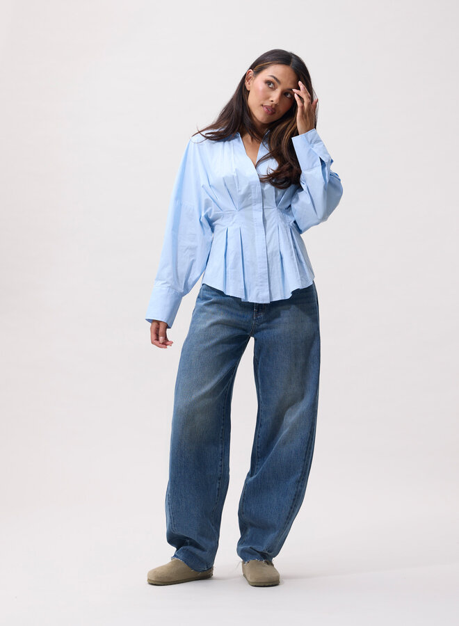 Catwalk Junkie blouse with waist pleats air
