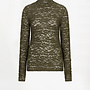 Dante6 irony lace turtle neck top olive