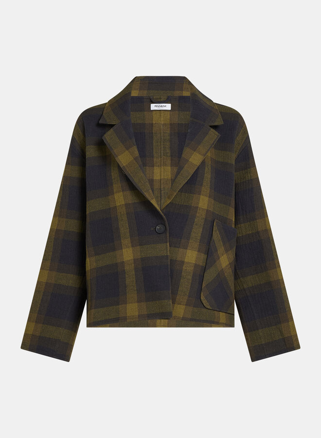 Penn&Ink W26N1759 blazer jacket check