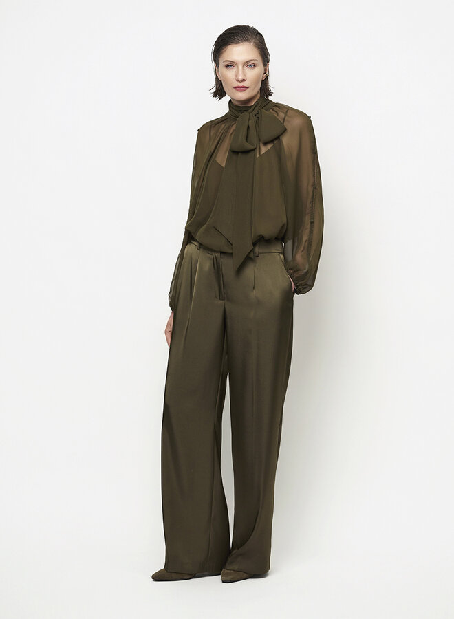 Dante6 sonia boho sleeve detail blouse olive