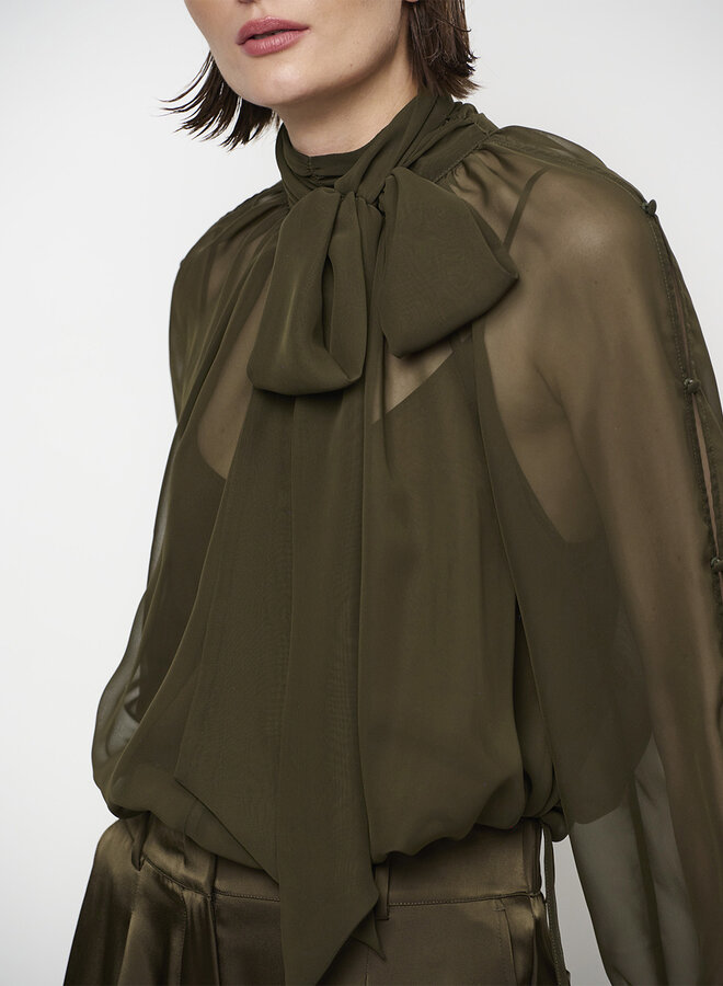 Dante6 sonia boho sleeve detail blouse olive