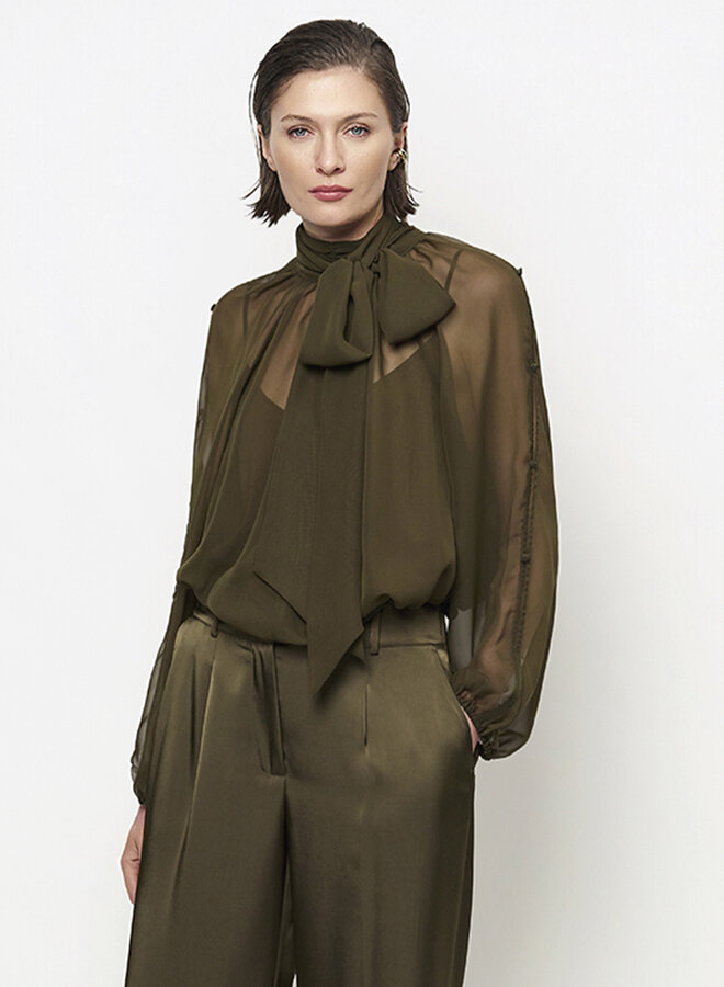 Dante6 sonia boho sleeve detail blouse olive