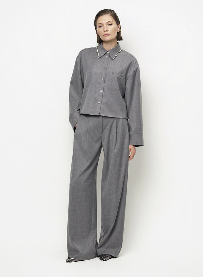Dante6 biaxa pleated pants grey