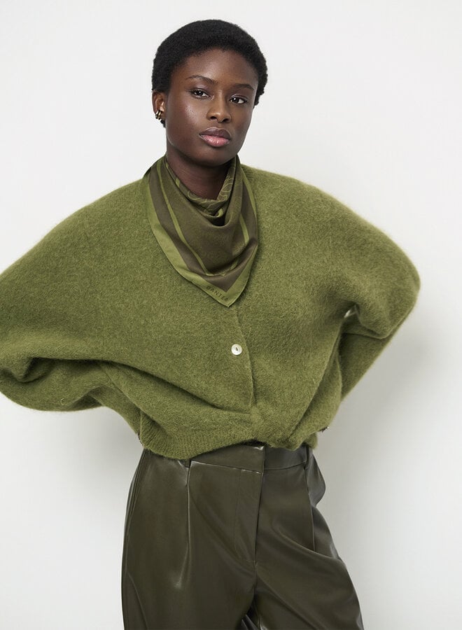Dante6 toronto short cardigan cedar green