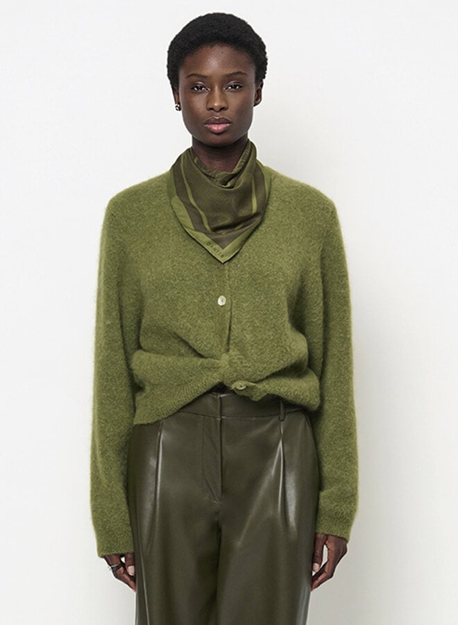 Dante6 toronto short cardigan cedar green