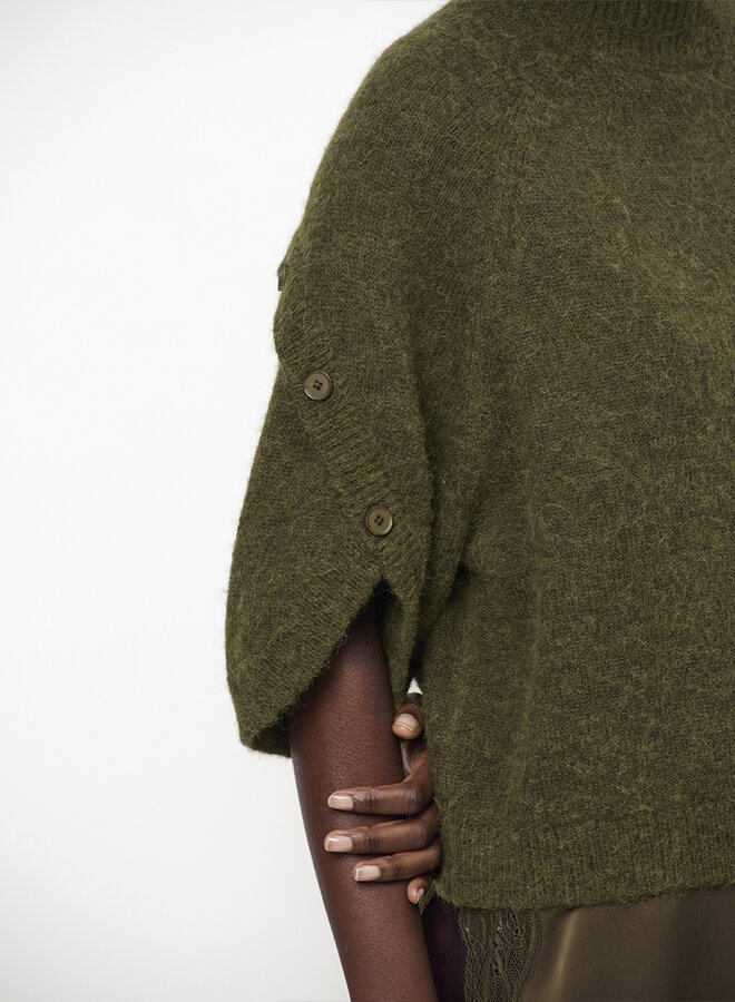 Dante6 mahani cape sweater olive