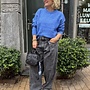10days hairy knit sweater ultramarine