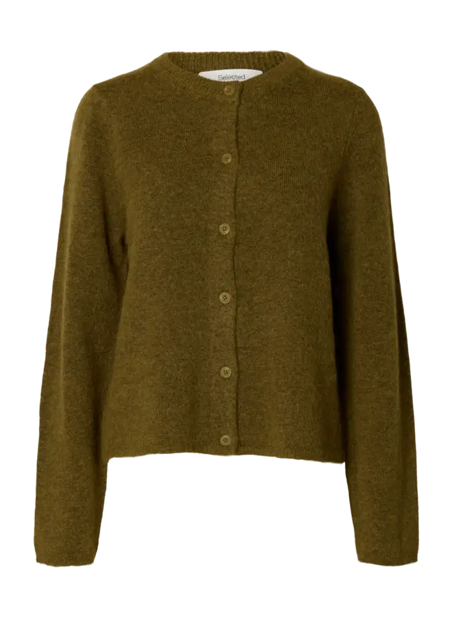 SF lulu ls cardigan noos fir green