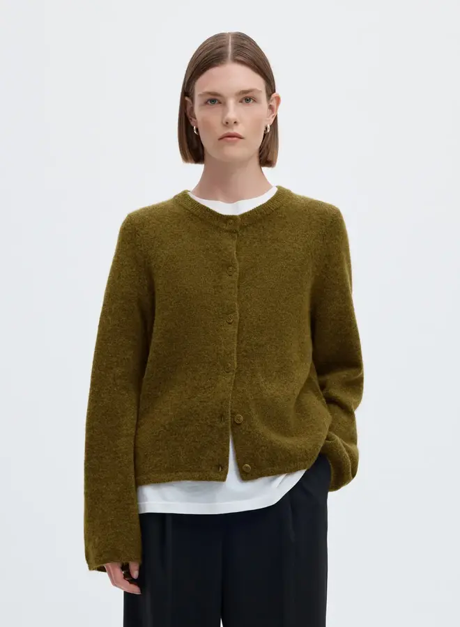 SF lulu ls cardigan noos fir green