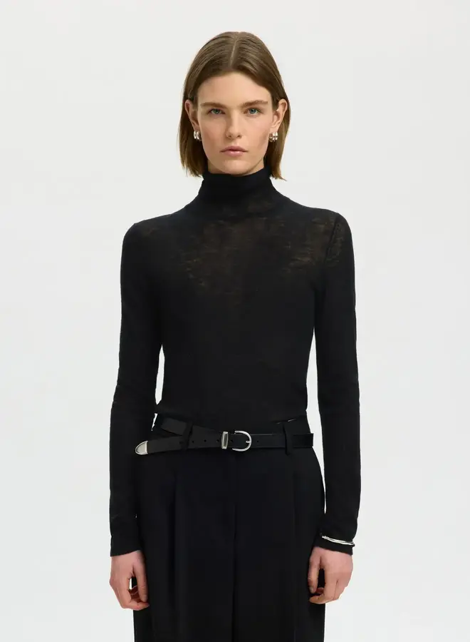SF wvendy roll neck black
