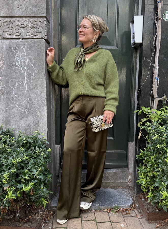 Dante6 toronto short cardigan cedar green