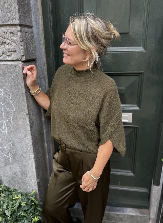 Dante6 mahani cape sweater olive
