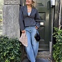 MEW evie shaped blazer dark grey