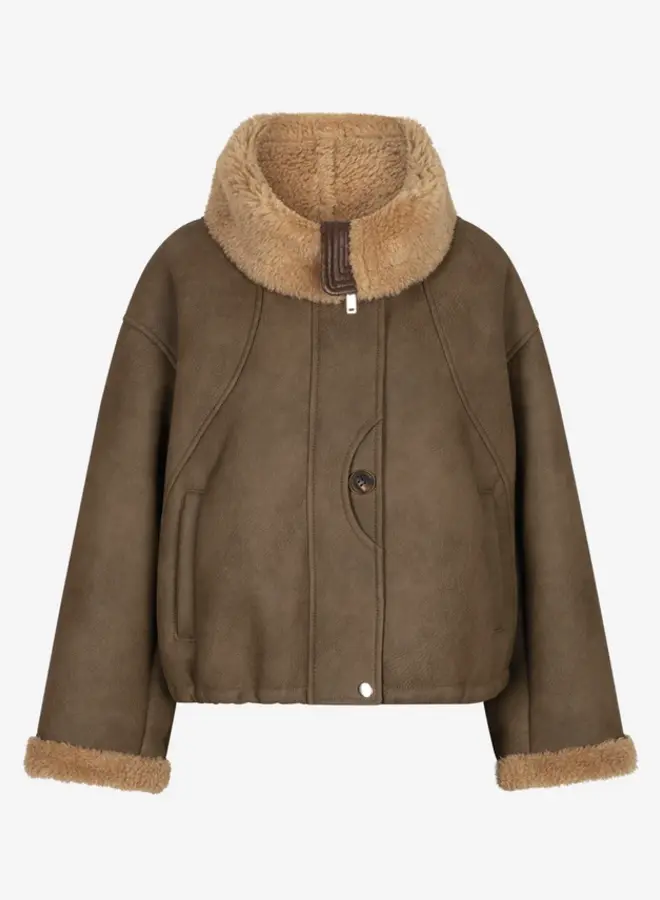 Ibana jesmay jacket brownish green