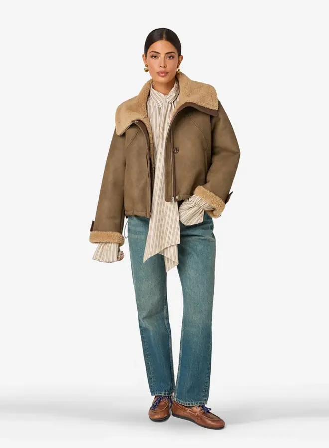 Ibana jesmay jacket brownish green
