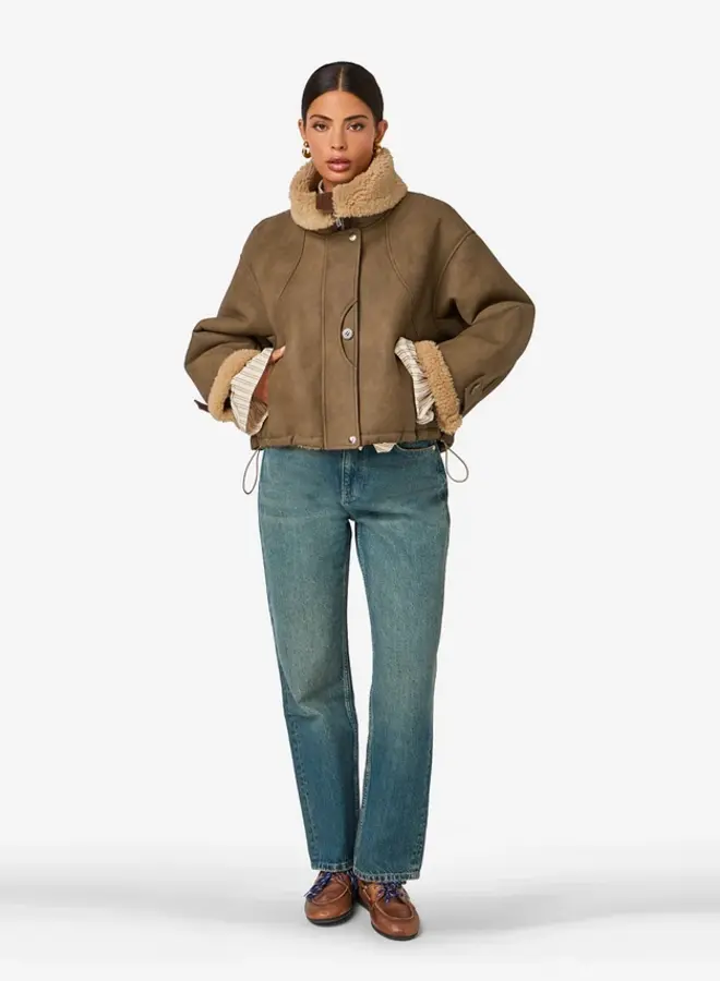 Ibana jesmay jacket brownish green