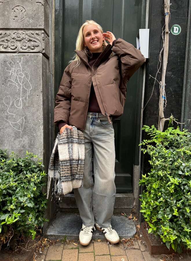 Moss refron jacket hot fudge
