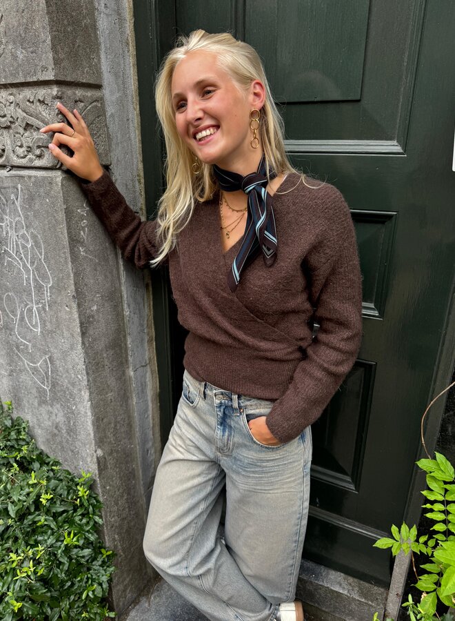 Moss bondie hope v pullover hot fudge