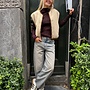 By bar gio sleeveless jacket hazel