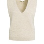 Yaya spencer met diepe v-hals beige