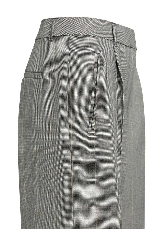 Yaya wijde broek met ruitpatroon