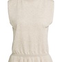 Yaya mouwloze trui met ruches beige