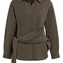 Yaya blouse knoopdetails brown