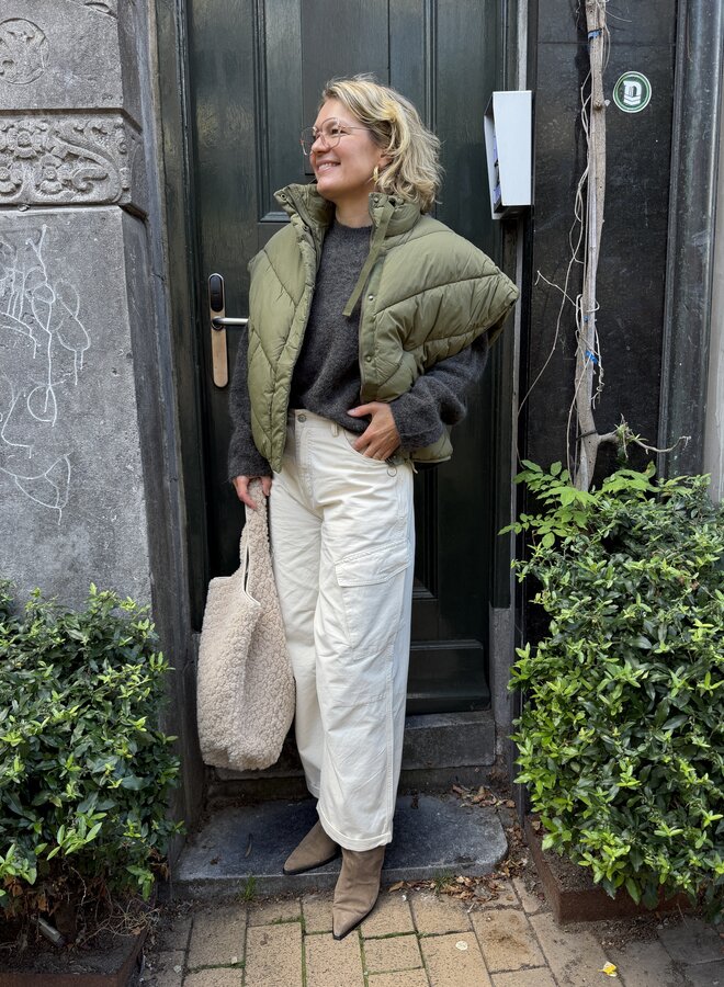 By bar franky sleeveless jacket olive