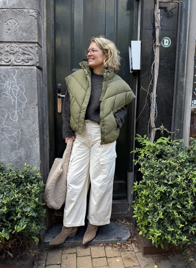 By bar vasile pullover moss brown