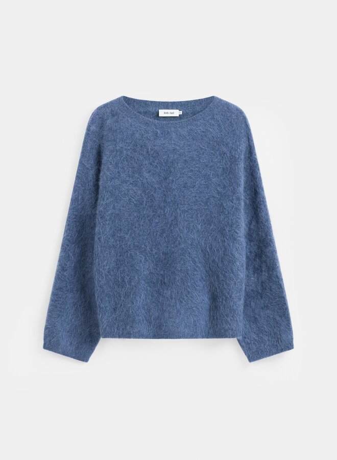 Knit-ted amalia pullover mid blue