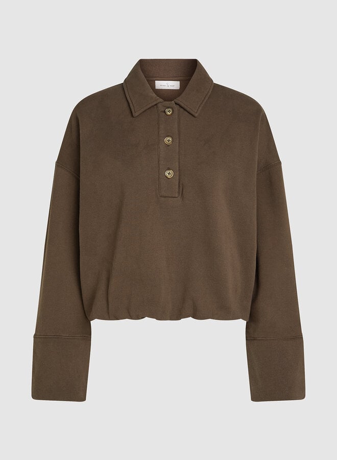 Circle tyra sweat cafe noir