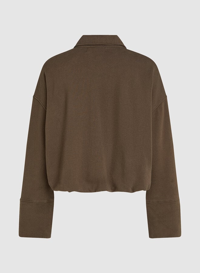 Circle tyra sweat cafe noir